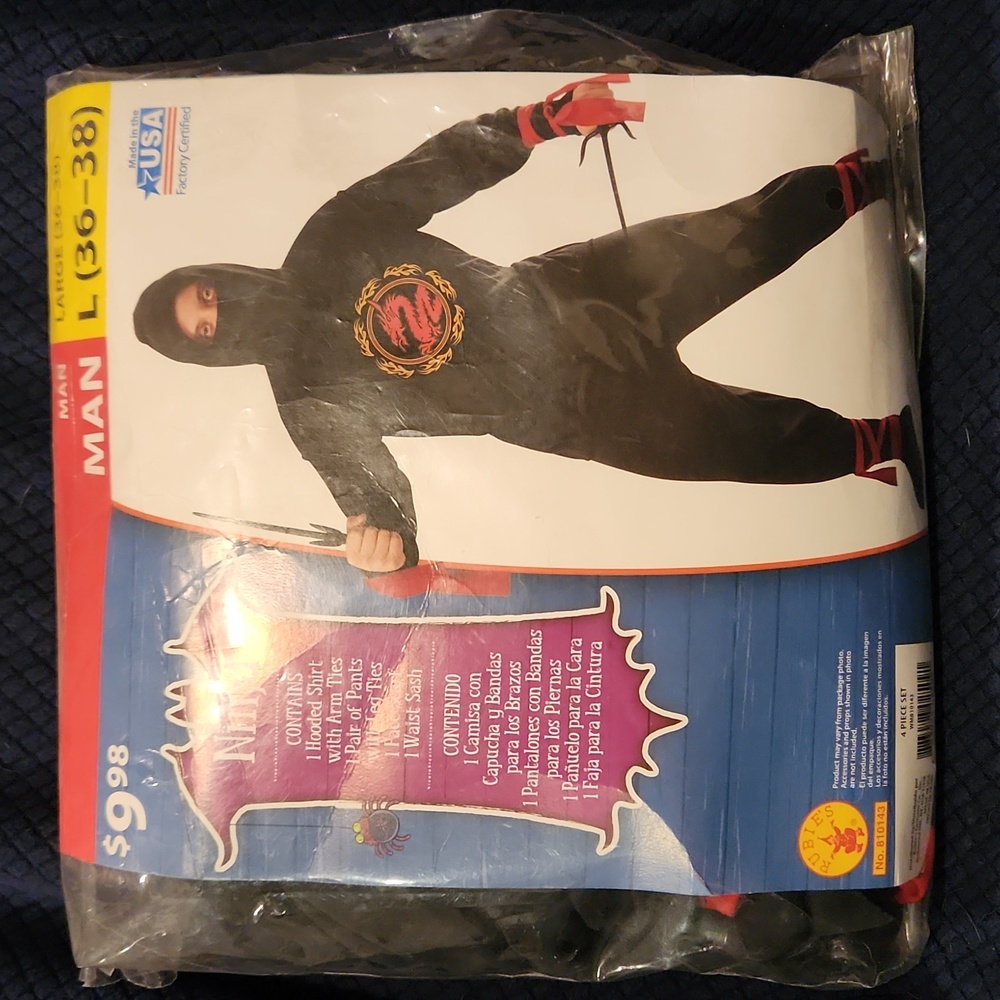 Men's Large Ninja Costume